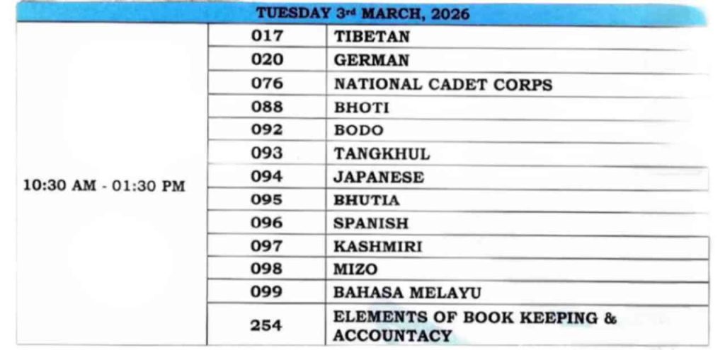 CBSE Date sheet changes